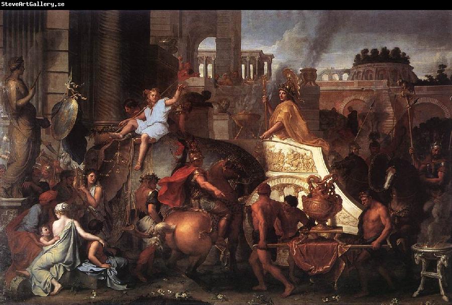 LE BRUN, Charles Entry of Alexander into Babylon h